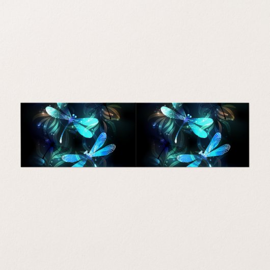 Lake Glows Dragonflies Visitenkarten (Außenseite Aufgefaltet)