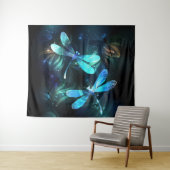 Lake Glows Dragonflies Wandteppich (Beispiel (Horizontal))