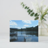 Lake Greenwood3, Lake Greenwood in upstate Sout... Postkarte (Stehend Vorderseite)