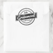 Lake Greenwood Ovaler Aufkleber (Tasche)