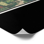 Lake Greeson Arkansas Satellite Poster Karte (Ecke)