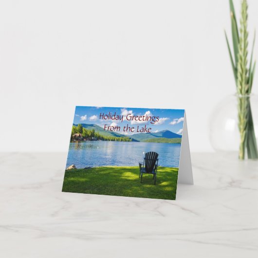 **LAKE GREETINGS** FÜR CHRISTMAS & NEUES JAHR KARTE (Vorderseite)