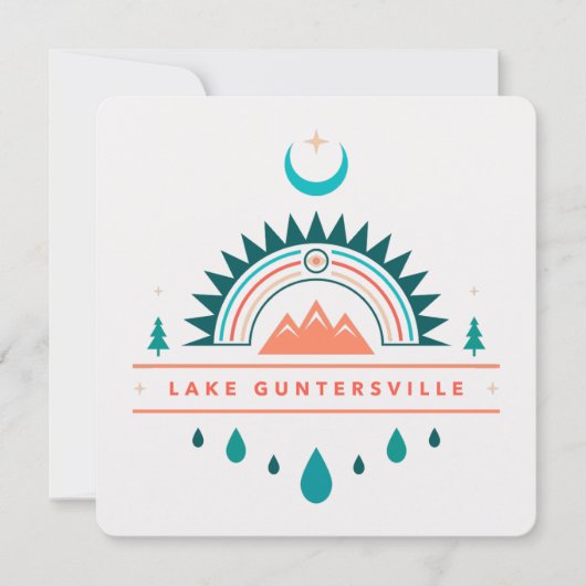 LAKE GUNTERSVILLE ALABAMA EINLADUNG (Vorderseite)