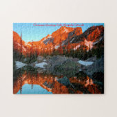 Lake Haiyaha Colorado.Weihnachtsgrüße Puzzle (Horizontal)