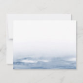 Lake Harbour Wedding Light Blue UAWG | Mahlzeiten RSVP Karte (Rückseite)