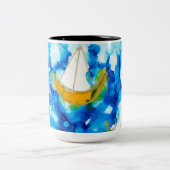 Lake Harriet Sails Lovitude Soul Malerei Tasse (Mittel)