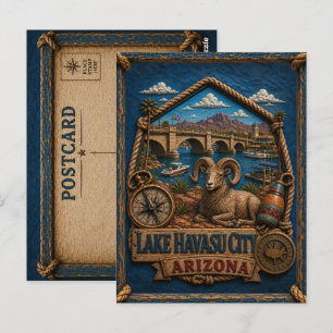 Lake Havasu City Arizona Postkarte Vintage Reise