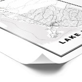 Lake Havasu City Map Fotodruck (Ecke)