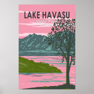 Lake Havasu State Park Reise Kunst Vintage Poster