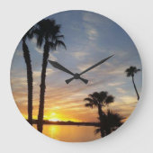 Lake Havasu Sunrise Große Wanduhr (Vorderseite)