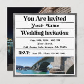 Lake Havasu Wedding Einladung (Vorne/Hinten)