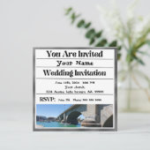 Lake Havasu Wedding Einladung (Stehend Vorderseite)