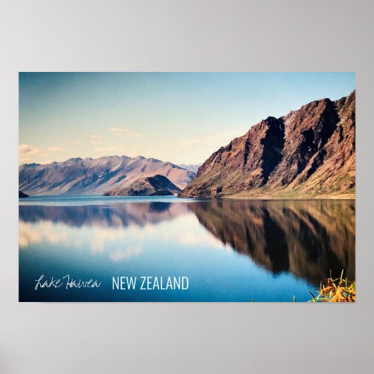 Lake Hawea Neuseeland Otago Reise Poster (Vorne)