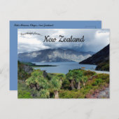 Lake Hawea Otago Neuseeland Postkarte (Vorne/Hinten)