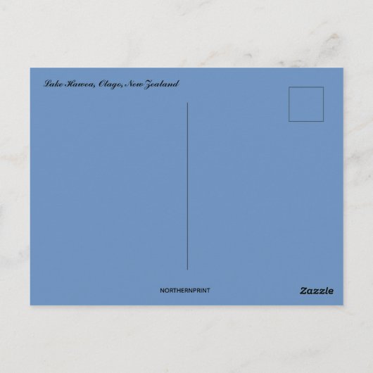 Lake Hawea Otago Neuseeland Postkarte (Rückseite)