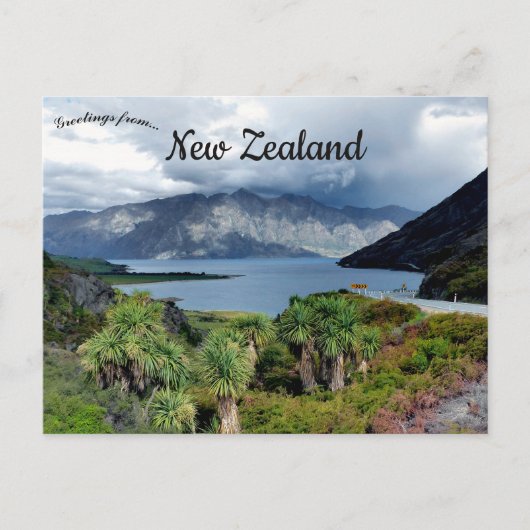 Lake Hawea Otago Neuseeland Postkarte (Vorderseite)