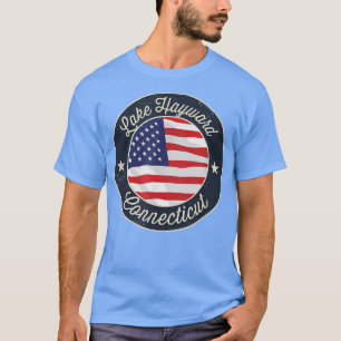 Lake Hayward - Patriotic Connecticut Souvenir T-Sh T-Shirt