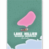 Lake Hillier Australian Map. Aufkleber (Vorderseite)