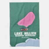 Lake Hillier Australian Map. Geschirrtuch (Vertikal)