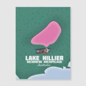 Lake Hillier Australian Map. Magnetkarte (Vorderseite)