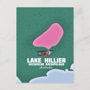 Lake Hillier Australian Map. Postkarte