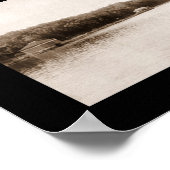 Lake Hopatcong Bay Foto 1913 Poster (Ecke)