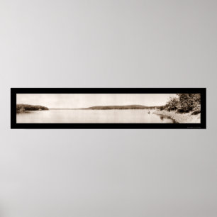 Lake Hopatcong Bay Foto 1913 Poster