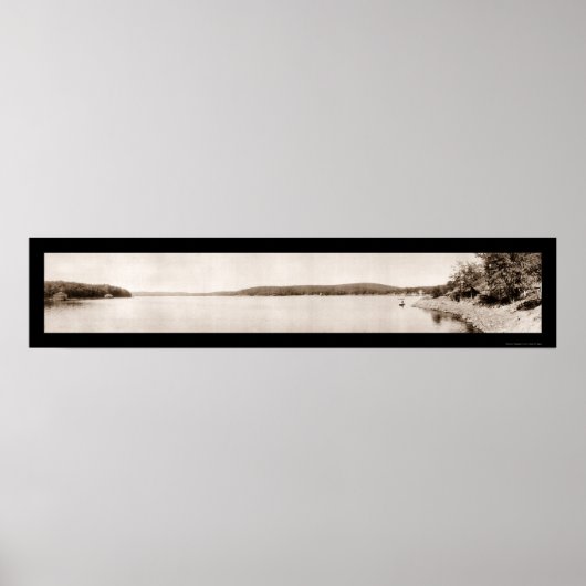 Lake Hopatcong Bay Foto 1913 Poster (Vorne)