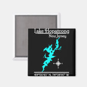 Lake Hopatcong - New Jersey Magnet (Vorderseite/Rückseite)