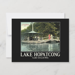 Lake Hopatcong NJ Castle Edward 1910s Postkarte