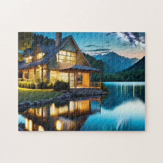 Lake House 2 The Daily Jigsaw puzzle Jigsaw (Horizontal)