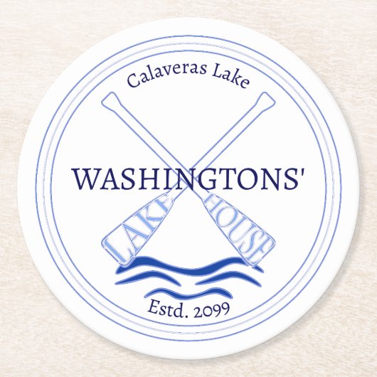 Lake House Drink Bier Hütte Flasche Untersetzer (Vorderseite)