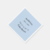 Lake house ets. Date year custom coordinates add n Serviette (Ecke)