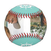 Lake House Familienname Foto Vacation Baseball (Rückseite)