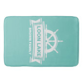 Lake House Familienname Lenkrad Badematte (Vorderseite)