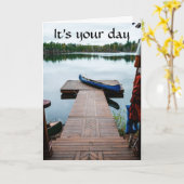 LAKE HOUSE LEBEN FÜR "IHREN GEBURTSTAG" KARTE (Gelbe Blume)