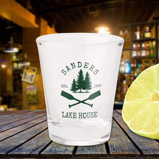 Lake House Nautical Boat oars Schnapsglas