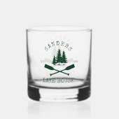 Lake House Nautical Boat oars Whiskyglas (Rückseite)