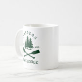 Lake House Nautical Rustic Boat oars Kaffeetasse (Vorderseite Links)