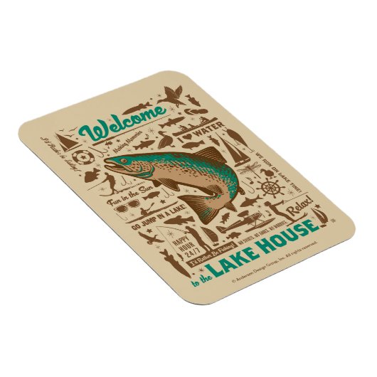 Lake House Pattern Magnet (Rechte Seite)