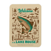 Lake House Pattern Magnet (Vertikal)