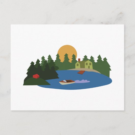 Lake House Postkarte (Vorderseite)