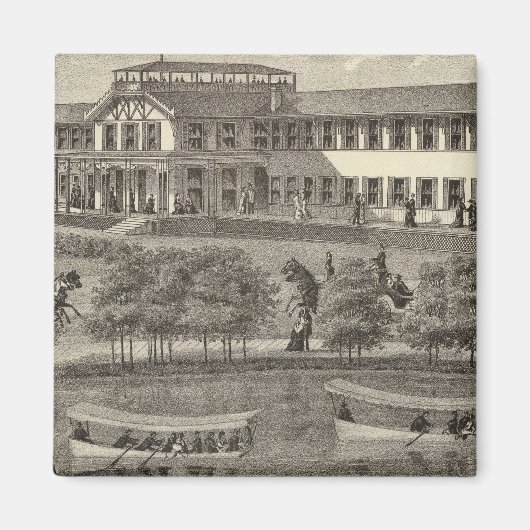 Lake House, Spring Lake, NJ Magnet (Vorne)