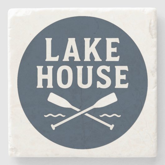 Lake House Steinuntersetzer (Vorderseite)