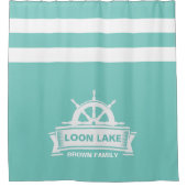 Lake House Vacation Family Duschvorhang (Vorderseite)