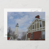 Lake Huron Light House Postcard Postkarte (Vorne/Hinten)