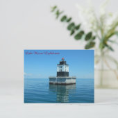 Lake Huron Lighthouse - Poe Reef Postkarte (Stehend Vorderseite)