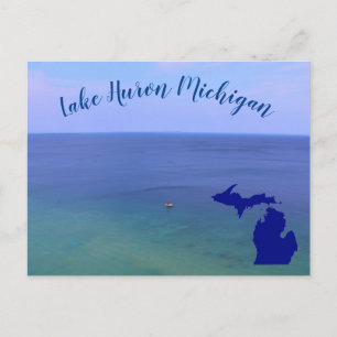 Lake Huron Michigan Postkarte