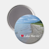 Lake Huron Summer Beach Magnet (Vorderseite/Rückseite)