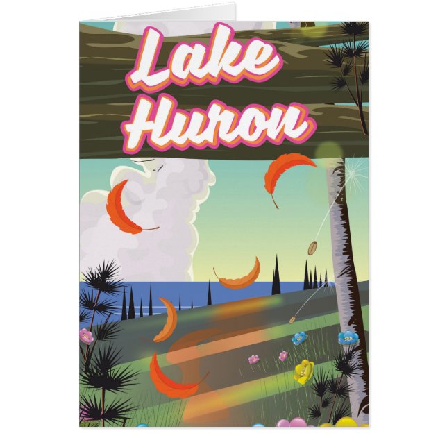 Lake Huron Travel Poster (Vorne)